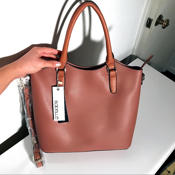 Isabelle Handbags - Vegan Leather Taupe Large Bag! 💋